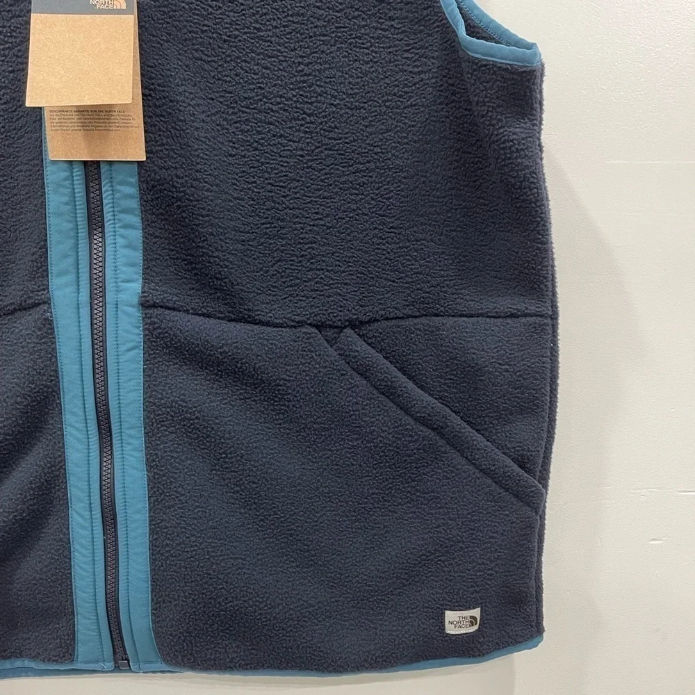 The North Face Men’s Carbondale Vest Full Zip Aviator Navy Mallard Blue XXL New